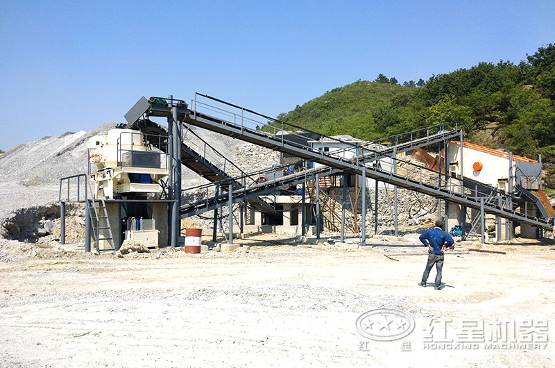 四川客户制砂现场图片